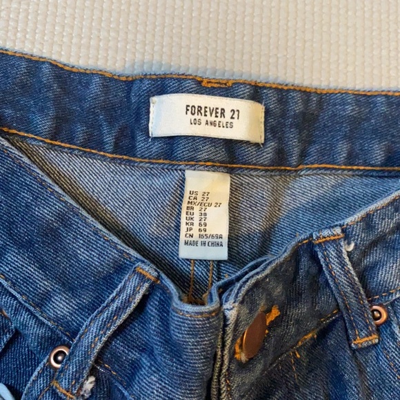 Forever 21 High Waisted Demin Shorts - Picture 4 of 5